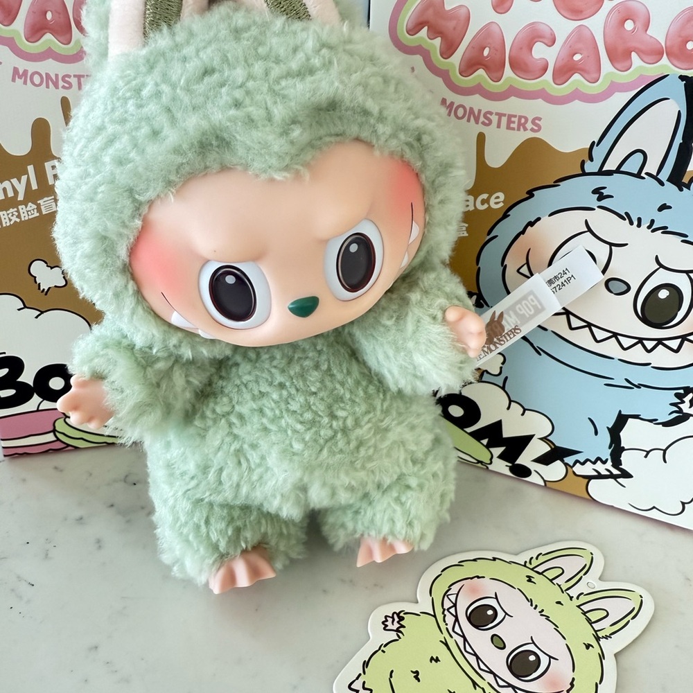 Authentic Popmart Labubu Macaron green grape